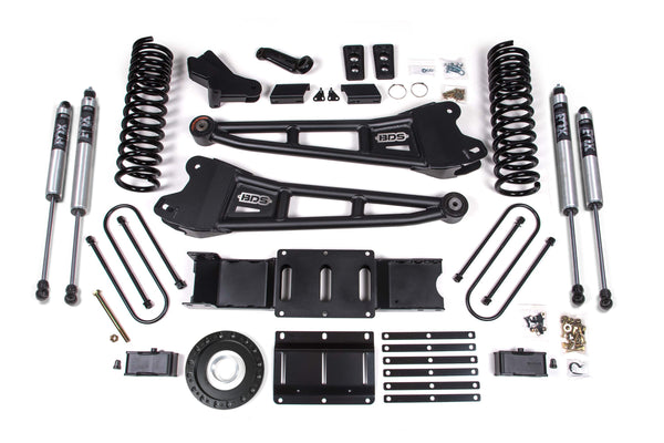 BDS 4 Inch Lift Kit W/ Radius Arm 3 Inch Rear Block RAM 3500 19-24 4WD Diesel 1658FS