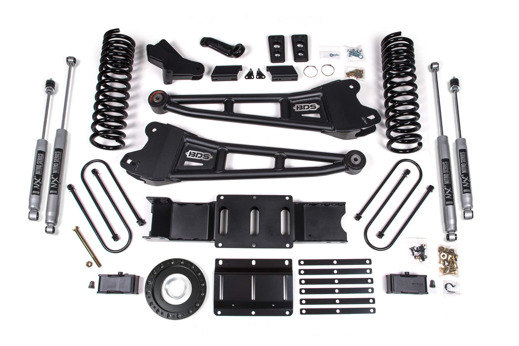 BDS BDS1706H 4 Inch Lift Kit w/ Radius Arm 2 Inch Rear Block Ram 3500 (19-24) 4WD Diesel