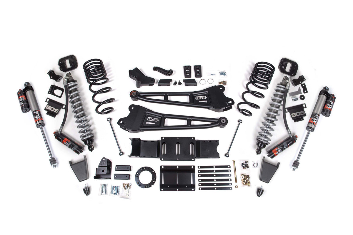 BDS 4 Inch Lift Kit W/ Radius Arm FOX 2.5 Coil-over Conversion - Performance Elite Fits RAM 2500 19-24 4WD Diesel 1660PES