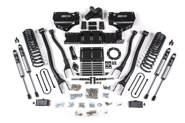 BDS 4 Inch Lift Kit W/ 4-Link RAM 3500 19-24 4WD Diesel 1666FS