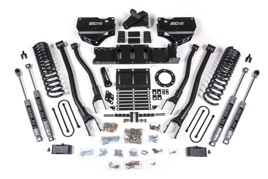 BDS 4 Inch Lift Kit w/ 4-Link Ram 3500 (19-24) 4WD Diesel