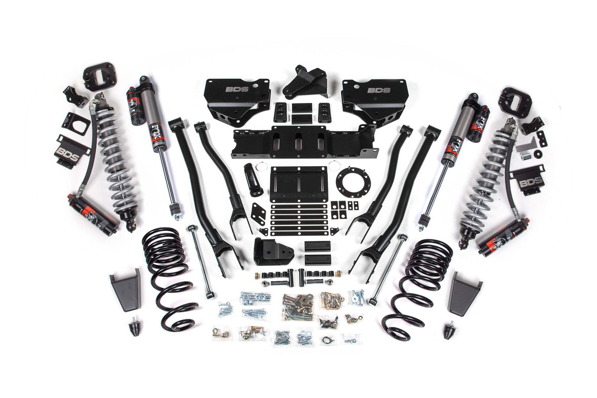 BDS 4 Inch Lift Kit W/ 4-Link FOX 2.5 Coil-over Conversion - Performance Elite Fits RAM 2500 19-24 4WD Diesel 1674PES