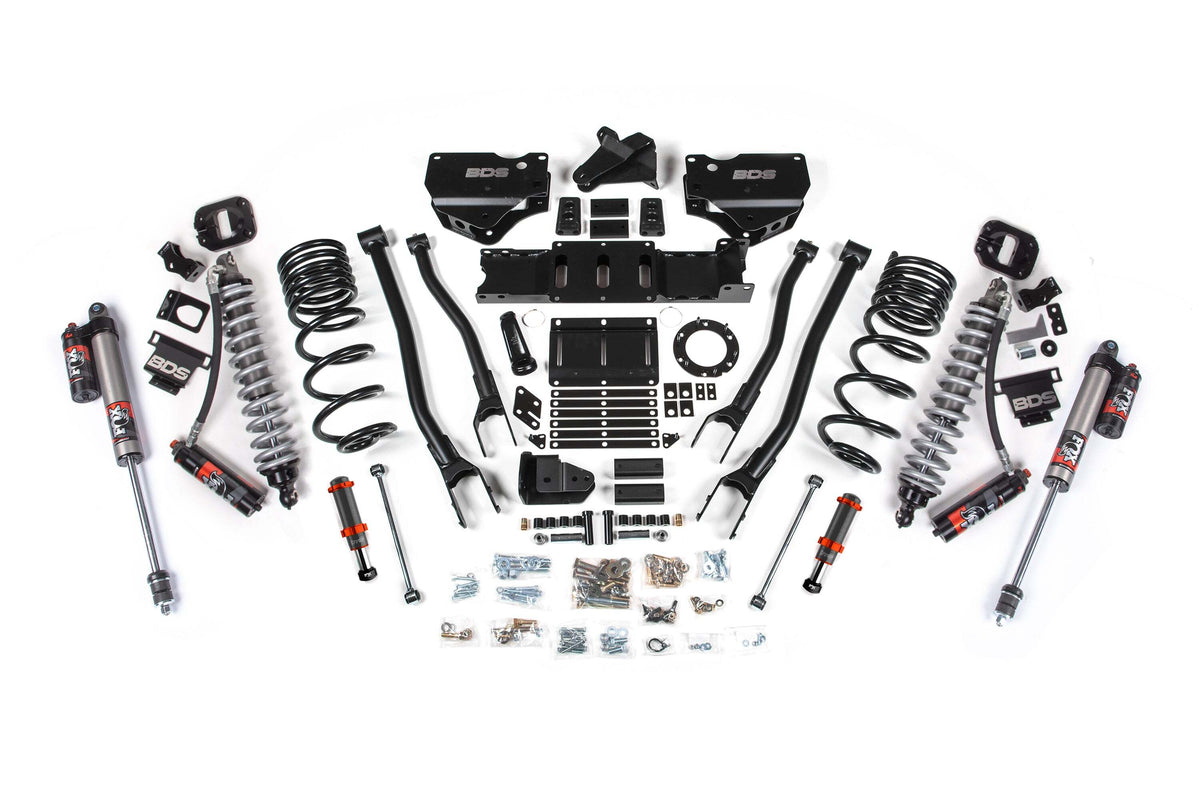 BDS 6 Inch Lift Kit W/ 4-Link FOX 2.5 Coil-over Conversion - Performance Elite Fits RAM 2500 19-24 4WD Diesel 1688PESB
