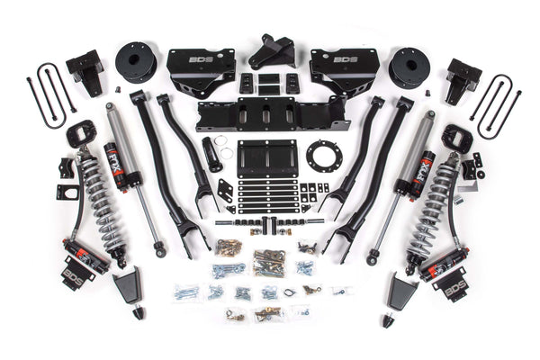 BDS 6 Inch Lift Kit W/ 4-Link Fox 2.5 Coil-over Conversion - Performance Elite RAM 3500 19-24 4WD Diesel 1691PES