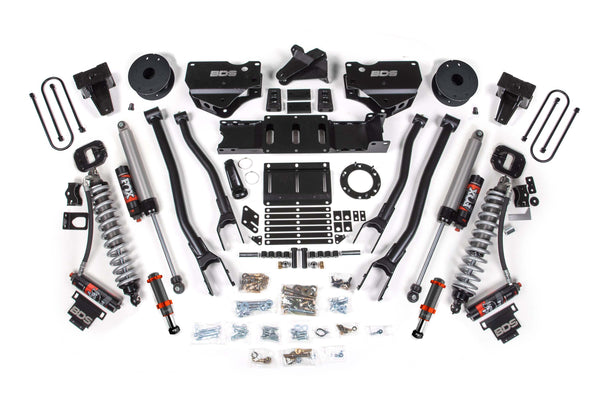 BDS 6 Inch Lift Kit W/ 4-Link Fox 2.5 Coil-over Conversion - Performance Elite RAM 3500 19-24 4WD Diesel 1691PESB