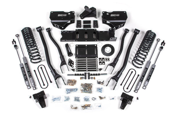 BDS 6 Inch Lift Kit W/ 4-Link RAM 3500 19-24 4WD Diesel 1692H
