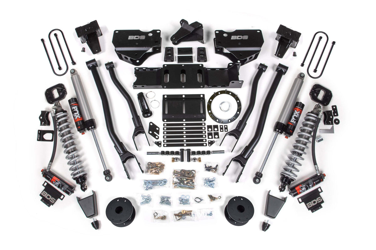 BDS 6 Inch Lift Kit W/ 4-Link FOX 2.5 Coil-over Conversion - Performance Elite Fits RAM 3500 19-24 4WD Diesel 1692PES