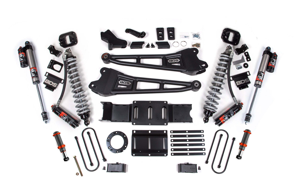 BDS 4 Inch Lift Kit W/ Radius Arm FOX 2.5 Coil-over Conversion - Performance Elite Fits RAM 3500 19-24 4WD Diesel 1704PESB