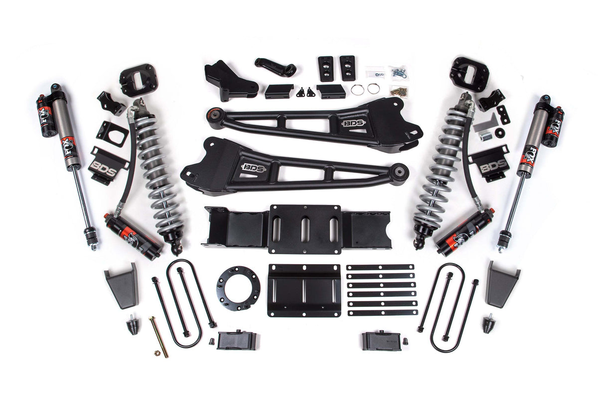 BDS 4 Inch Lift Kit W/ Radius Arm FOX 2.5 Coil-over Conversion - Performance Elite Fits RAM 3500 19-24 4WD Diesel 1705PES