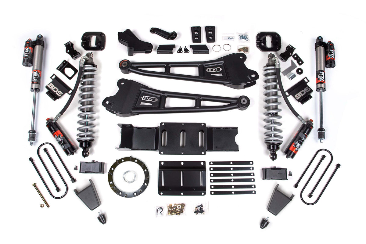 BDS 4 Inch Lift Kit W/ Radius Arm FOX 2.5 Coil-over Conversion - Performance Elite Fits RAM 3500 19-24 4WD Diesel 1707PES