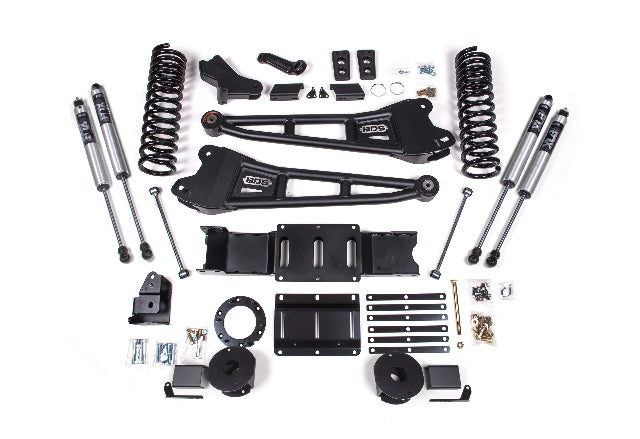 BDS 4 Inch Lift Kit w/ Radius Arm Ram 2500 w/ Rear Air Ride (19-24) 4WD Gas