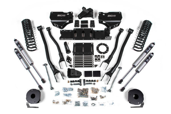 BDS 4 Inch Lift Kit W/ 4-Link RAM 2500 W/ Rear Air Ride 19-24 4WD Gas 1717FS