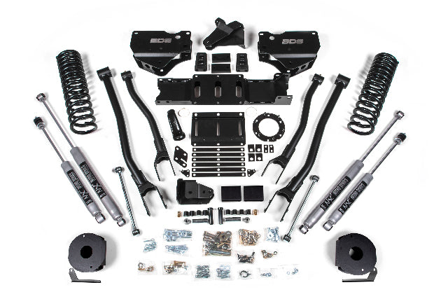 BDS 4 Inch Lift Kit W/ 4-Link Fits RAM 2500 W/ Rear Air Ride 19-24 4WD Gas 1717H