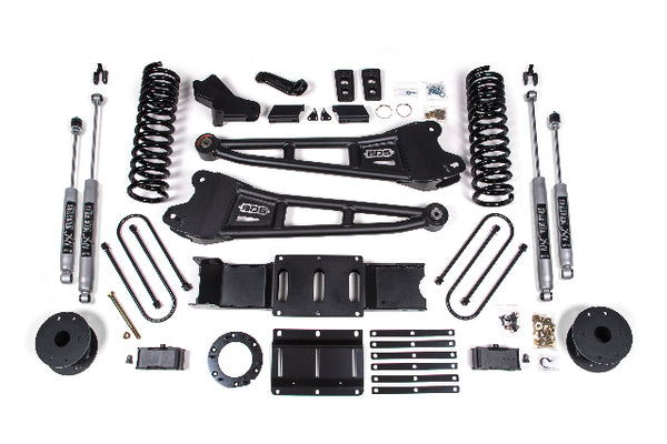 BDS 2019-2024 RAM 3500 4" Radius Arm Diesel - 3" Rear Block W/ Air Bag - 6 Bolt T-case - NX2 Shocks 1718H