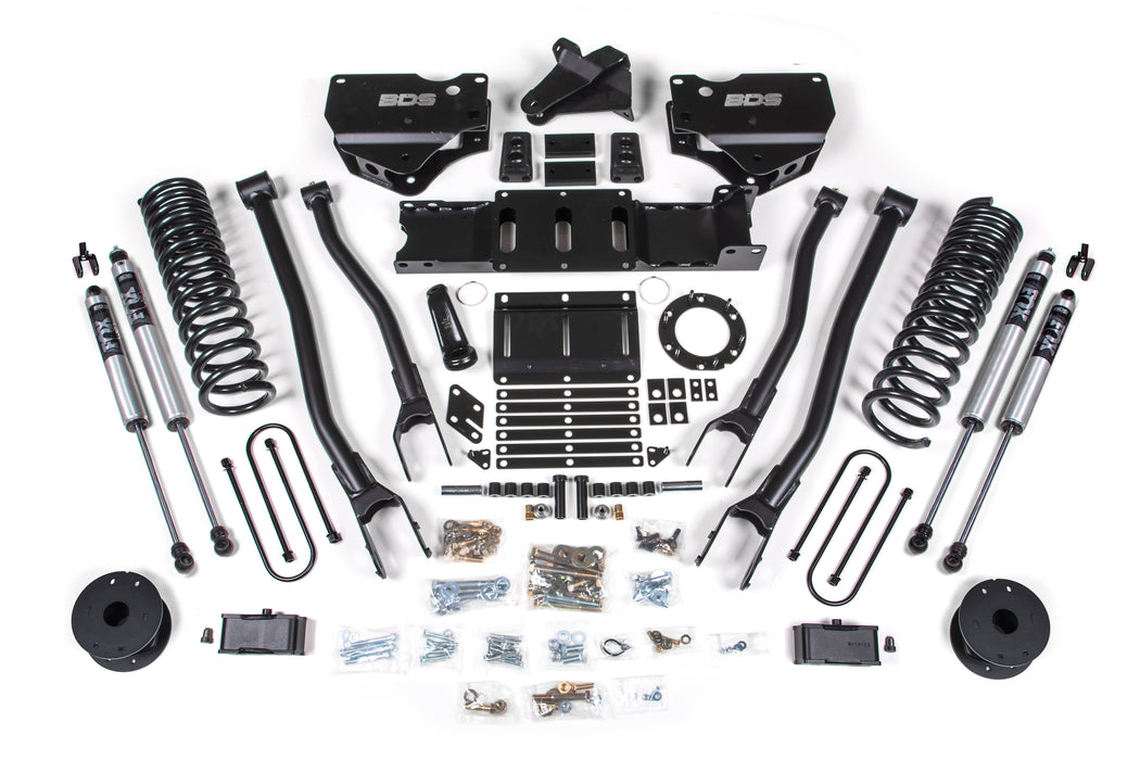 BDS BDS1720FS 4 Inch Lift Kit w/ 4-Link - Ram 3500 w/ Rear Air Ride (19-24) 4WD - Diesel