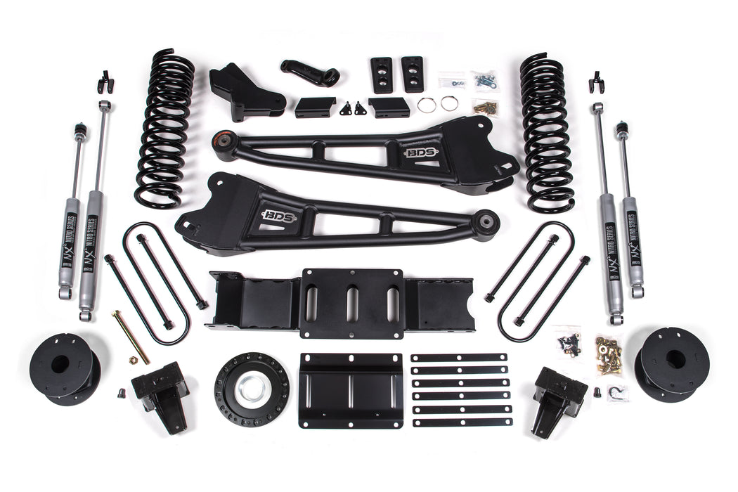 BDS BDS1725H 6 Inch Lift Kit w/ Radius Arm - Ram 3500 w/ Rear Air Ride (19-24) 4WD - Diesel