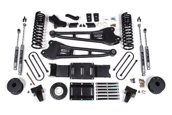 BDS 6 Inch Lift Kit W/ Radius Arm RAM 3500 W/ Rear Air Ride 19-24 4WD Diesel 1725H