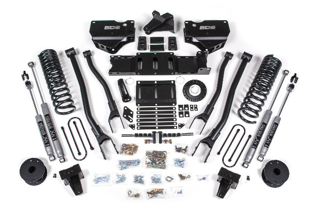 BDS 6 Inch Lift Kit W/ 4-Link Fits RAM 3500 W/ Rear Air Ride 19-24 4WD Diesel 1733H