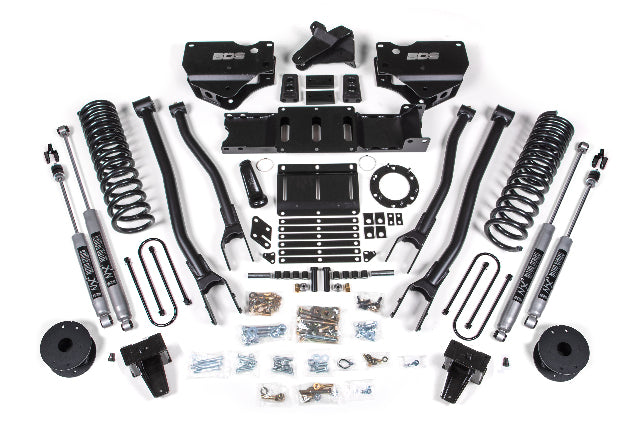 BDS 5.5 Inch Lift Kit w/ 4-Link Ram 3500 w/ Rear Air Ride (19-24) 4WD Gas