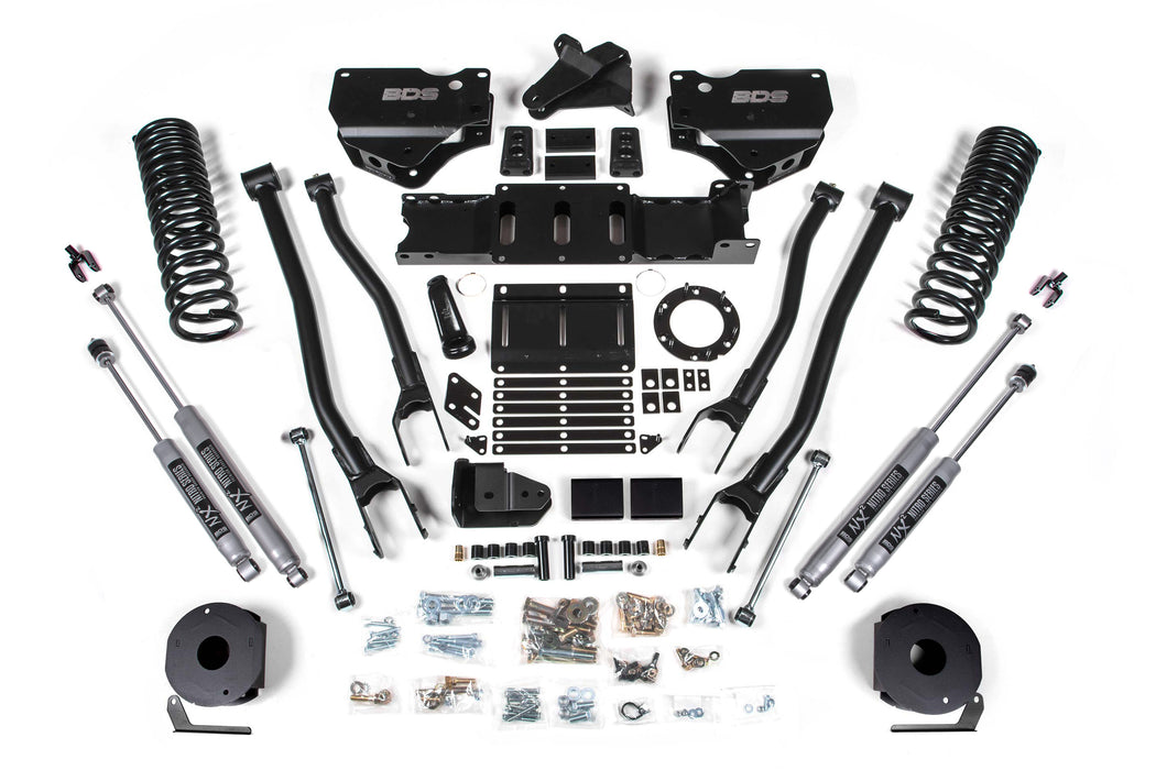 BDS BDS1738H 6 Inch Lift Kit w/ 4-Link - Ram 2500 w/ Rear Air Ride (19-24) 4WD - Diesel