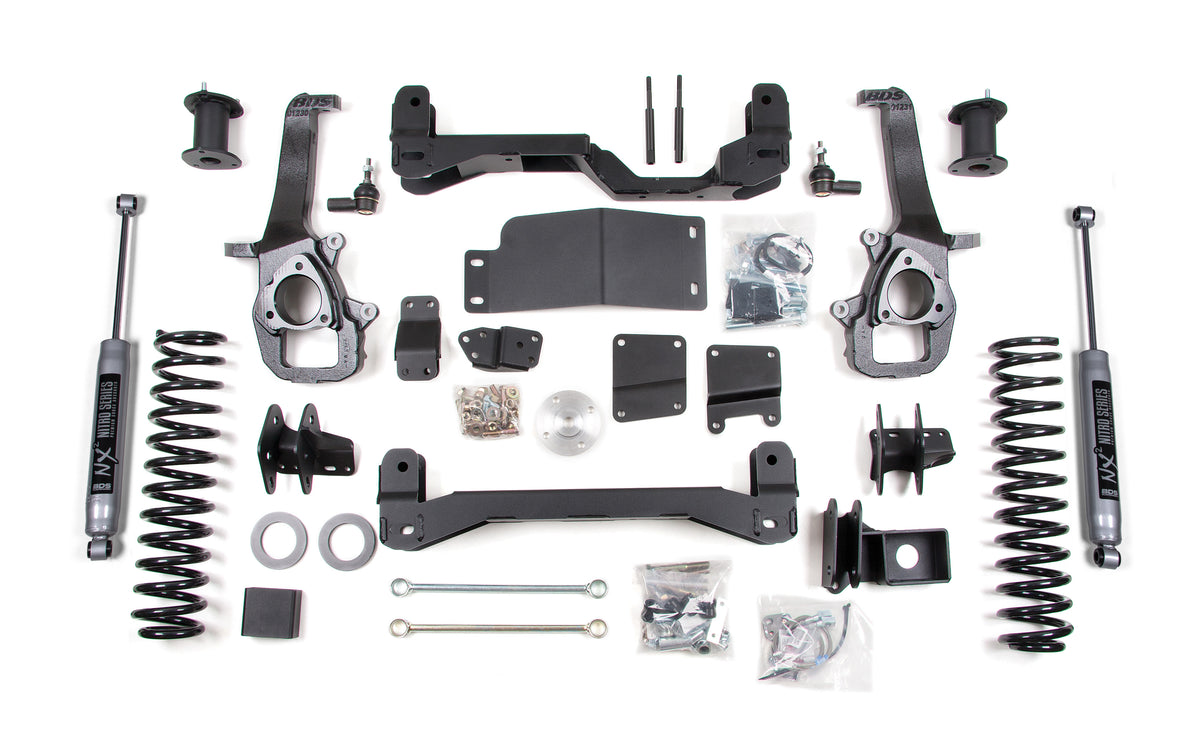 BDS 4 Inch Lift Kit, Fits Dodge RAM 1500 2012 4WD 1752H