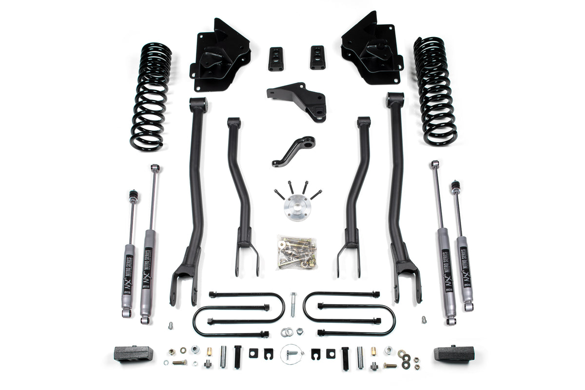BDS 4 Inch Lift Kit W/ 4-Link Fits RAM 3500 13-18 4WD Gas 1613FS