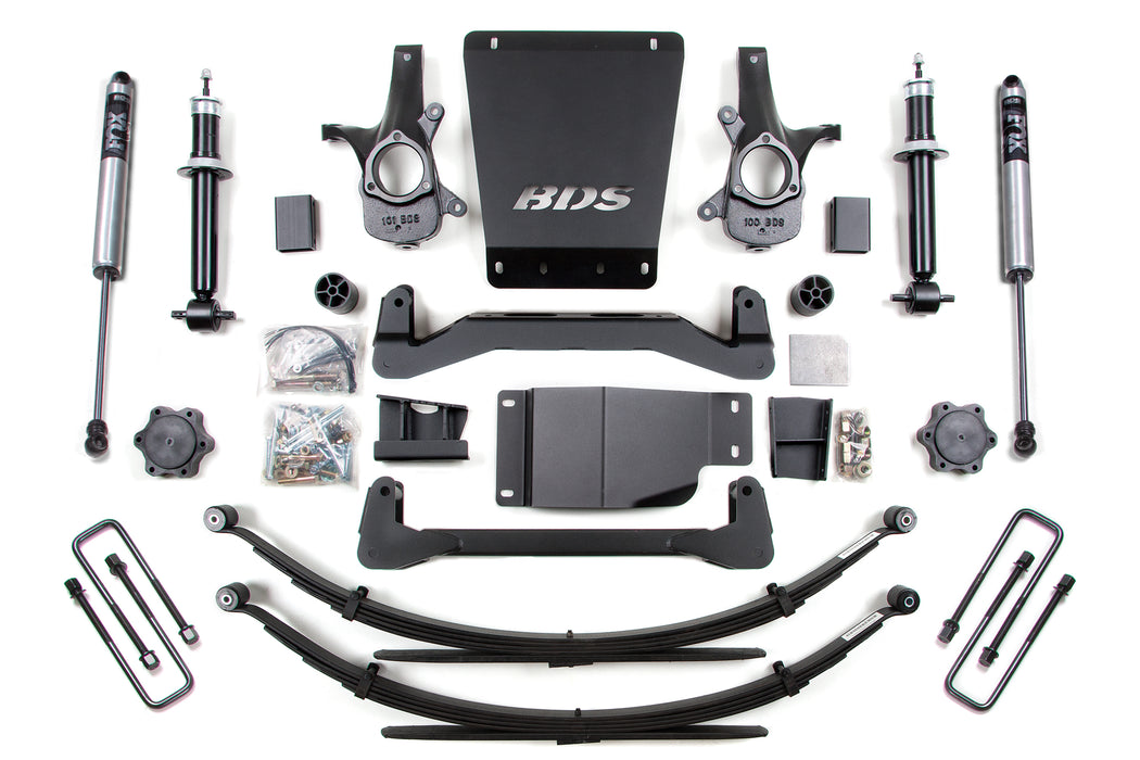 BDS 6 Inch Lift Kit Fits Chevy Silverado or Fits GMC Sierra 1500 (07-13) 4WD