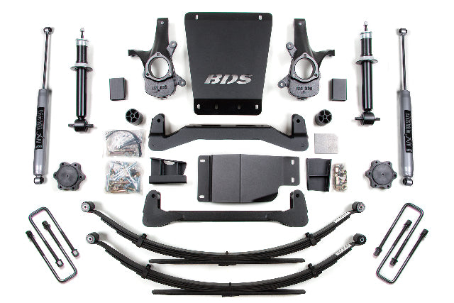 BDS 6 Inch Lift Kit, Fits Chevy Silverado Or GMC Sierra 1500 07-13 4WD 177H