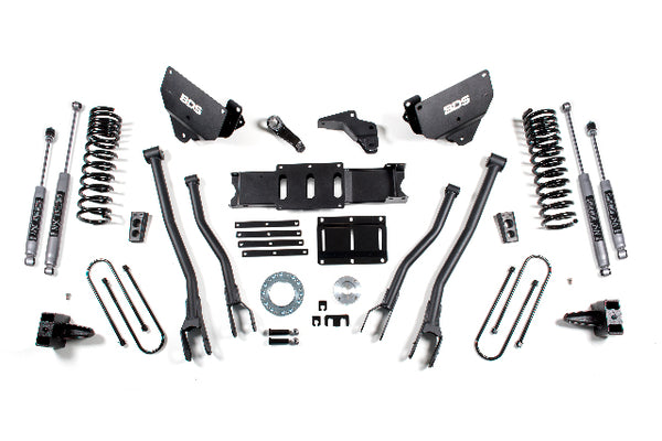 BDS 6 Inch Lift Kit W/ 4-Link RAM 3500 13-18 4WD Diesel 1603FPE
