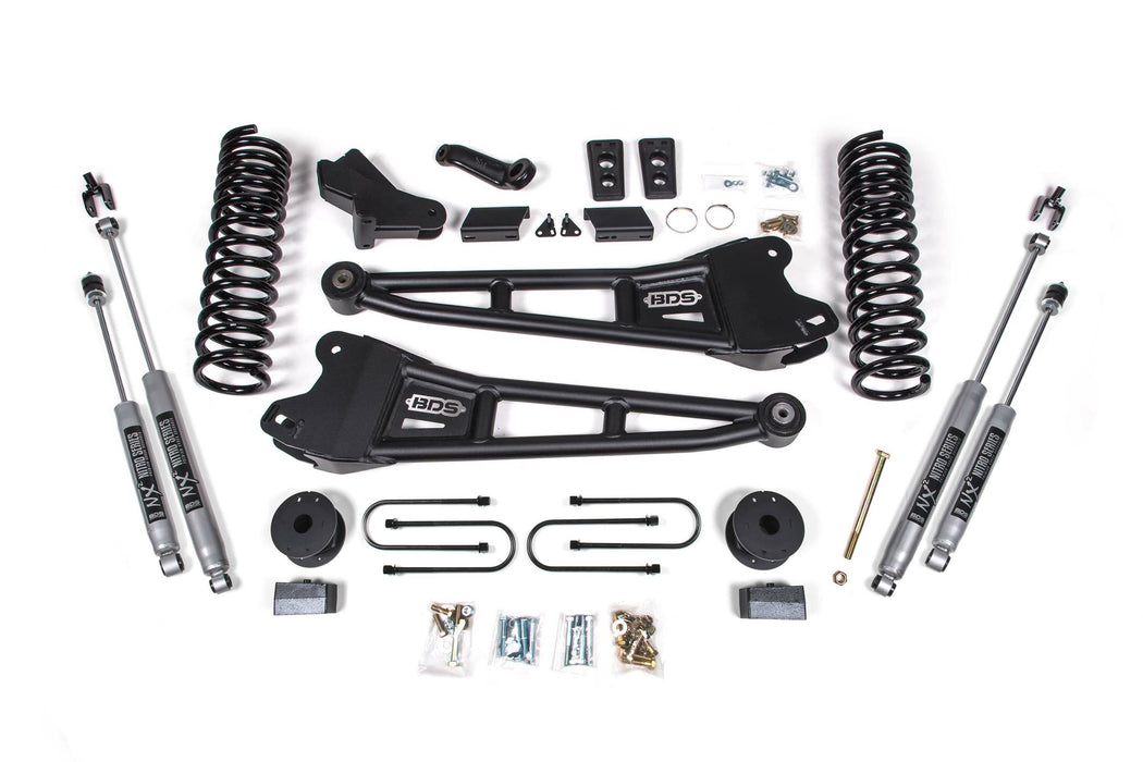 BDS BDS1793FS 4 Inch Lift Kit w/ Radius Arm - Ram 3500 w/ Rear Air Ride (13-18) 4WD - Gas