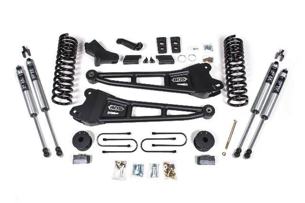 BDS 4 Inch Lift Kit W/ Radius Arm Fits RAM 3500 W/ Rear Air Ride 13-18 4WD Diesel 1792FS