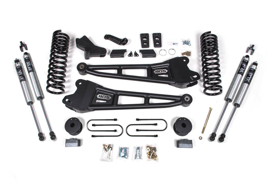 BDS BDS1792FS 4 Inch Lift Kit w/ Radius Arm - Ram 3500 w/ Rear Air Ride (13-18) 4WD - Diesel