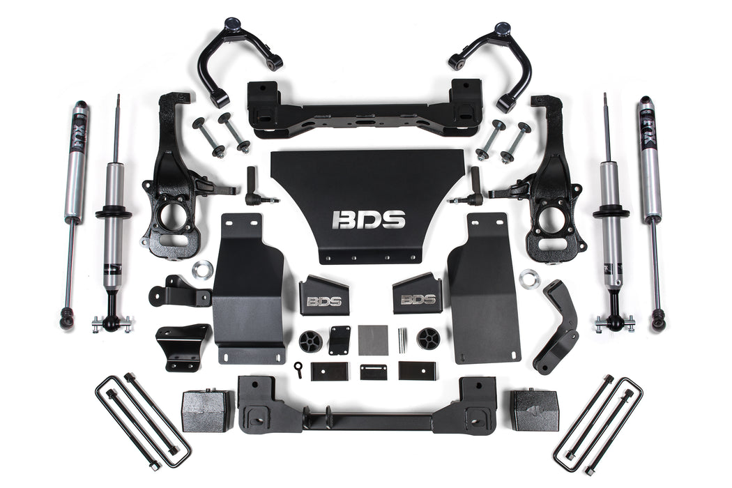 BDS BDS1801FSR 6 Inch Lift Kit - Chevy Silverado or GMC Sierra 1500 (19-24) 4WD - Gas