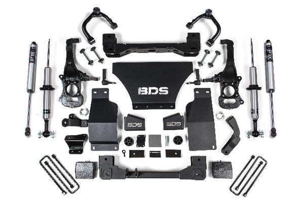 BDS 6 Inch Lift Kit, Fits Chevy Silverado Or GMC Sierra 1500 19-24 4WD Gas 1801FSR