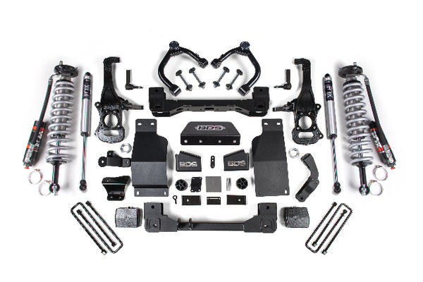 BDS 4 Inch Lift Kit 2.5 Performance Elite Coil-over, Fits Chevy Trail Boss Or GMC AT4 1500 20-24 4WD Diesel 1807FPE