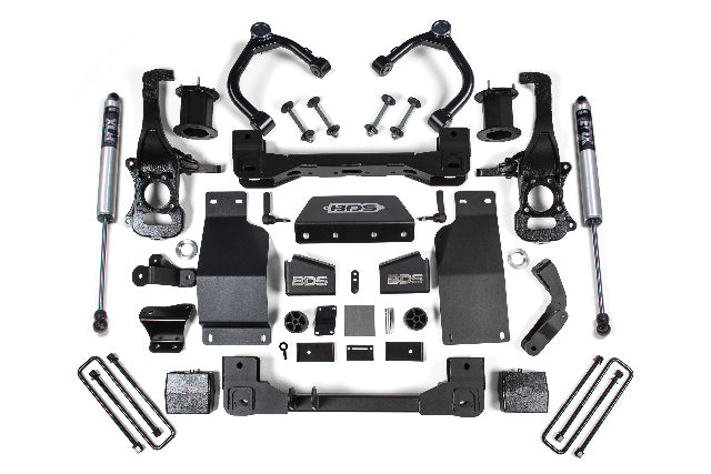 BDS 6 Inch Lift Kit Fits Chevy Silverado or Fits GMC Sierra 1500 (19-24) 4WD Diesel