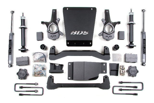 BDS 4 Inch Lift Kit Fits Chevy Silverado or Fits GMC Sierra 1500 (07-13) 4WD
