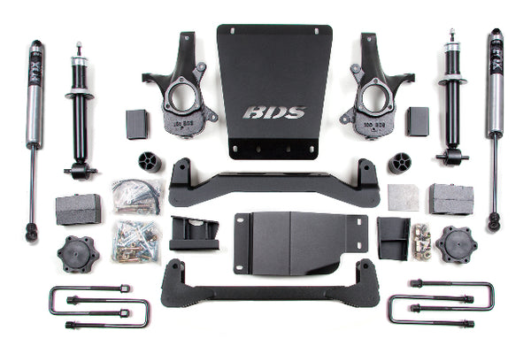 BDS 4 Inch Lift Kit, Fits Chevy Silverado Or GMC Sierra 1500 07-13 4WD 184FS