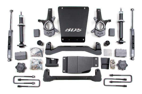 BDS 6 Inch Lift Kit, Fits Chevy Silverado Or GMC Sierra 1500 07-13 4WD 176H