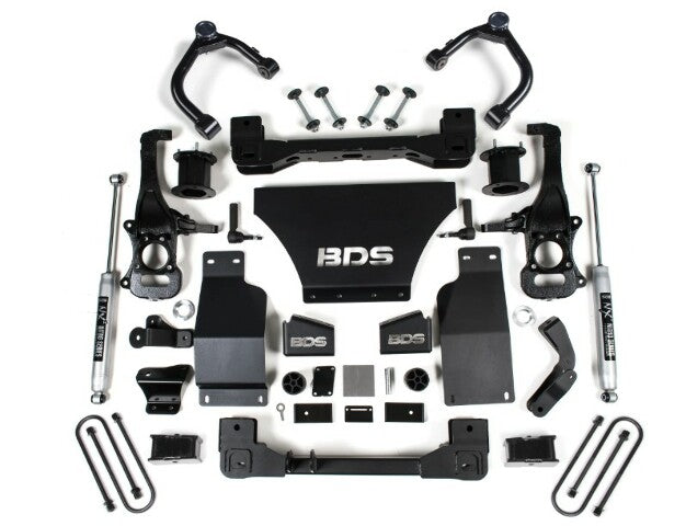 BDS 2025 Fits Chevy/gmc 1500 4WD 4" Suspension Lift Kit, V8 Gas, 3" Rear, Block - Spacer Front, NX2 Rear 1851H