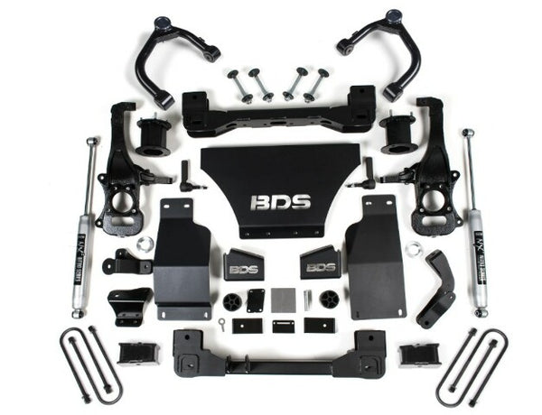 BDS 2025 Fits Chevy/gmc 1500 4WD 4" Suspension Lift Kit, V8 Gas, 3" Rear, Block - Spacer Front, NX2 Rear 1851H