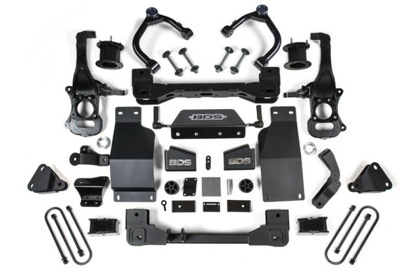 BDS 2025 Chevy/gmc 1500 4WD 4" Suspension Lift Kit W/arc, 3.0 Diesel / 2.7 Gas, 3" Rear, Block - Spacer Front 1854H