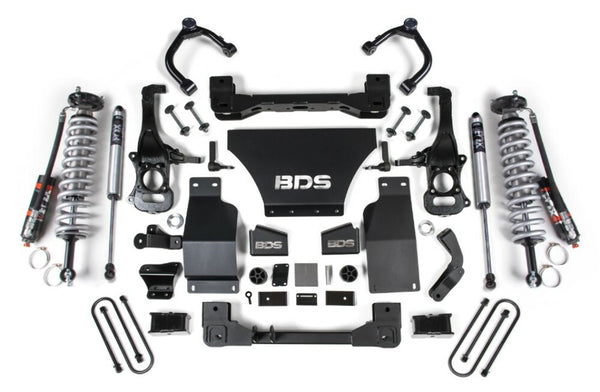 BDS 2025 Chevy Tb/gmc AT4 1500 4WD 2.5" Suspension Lift Kit, V8 Gas, 1" Rear, Block -fox 2.5 Pes C/o Front, Fox 2.5 Pes Rear 1855PES
