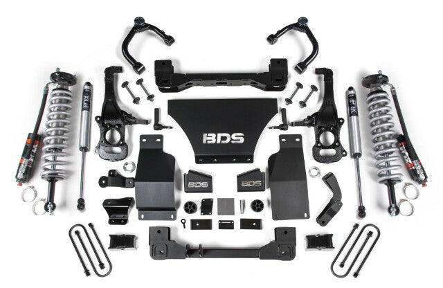 BDS 2025 Chevy Tb/gmc AT4 1500 4WD 2.5" Suspension Lift Kit, 3.0 Diesel / 2.7 Gas, 1" Rear, Block -fox 2.5 Pes C/o Front, Fox 2.5 Pes Rear 1856PES