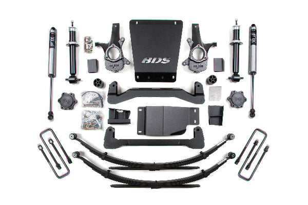 BDS 4 Inch Lift Kit, Fits Chevy Silverado Or GMC Sierra 1500 07-13 4WD 185FS