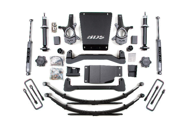 BDS 4 Inch Lift Kit, Fits Chevy Silverado Or GMC Sierra 1500 07-13 4WD 185H
