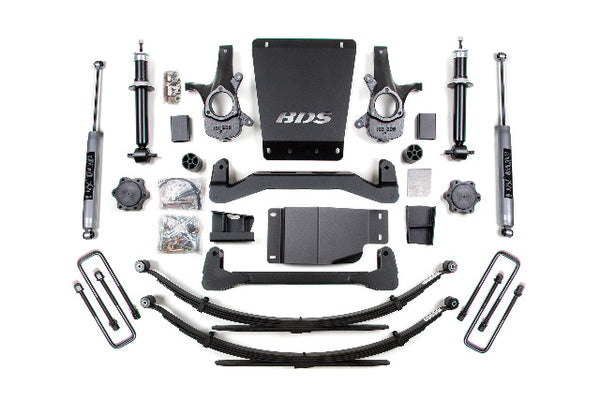 BDS 4 Inch Lift Kit, Fits Chevy Silverado Or GMC Sierra 1500 07-13 4WD 185H