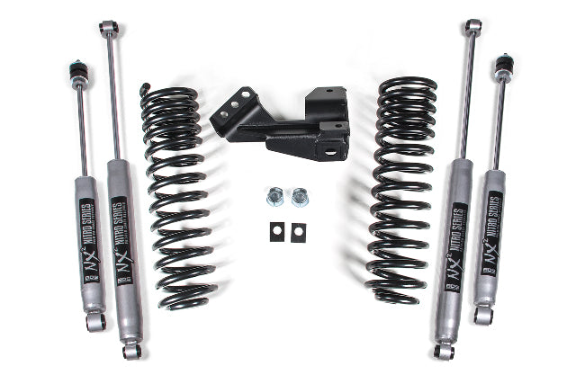 BDS 1-2 Inch Leveling Kit Performance Spring, Fits Ford F250/F350 Super Duty 1 Inch Lift 17-19 2 Inch Lift 20-25 4WD Diesel & Gas 1910H