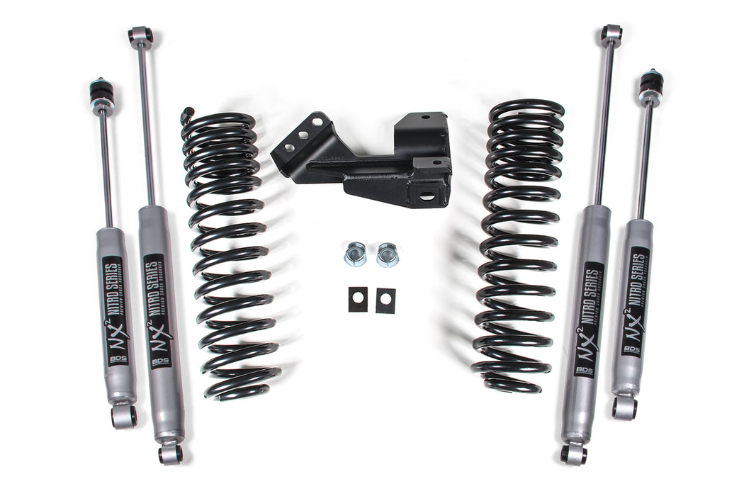 BDS BDS1910H 1-2 Inch Leveling Kit Performance Spring Ford F250/F350 Super Duty (1" Lift: 17-19) (2" Lift: 20-24) 4WD Diesel & Gas