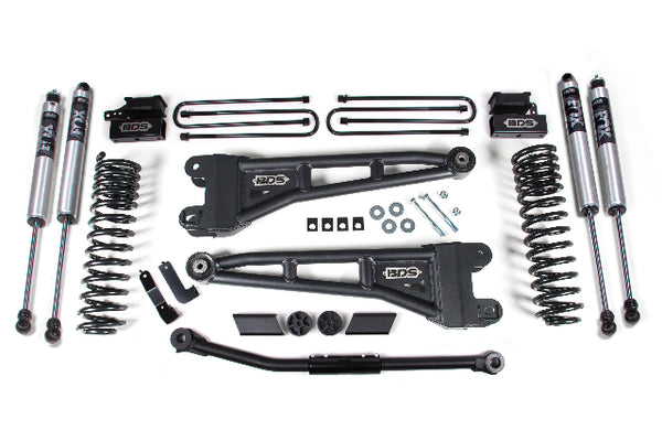 BDS 2.5 Inch Lift Kit W/ Radius Arm, Fits Ford F450 Super Duty 20-22 4WD Diesel & Gas 1915FS
